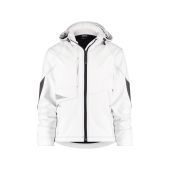 Dassy Softshelljas Gravity PES21 Wit/Antracietgrijs Maat 4XL