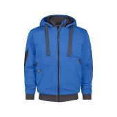 Dassy Sweatshirtjas Pulse COPES80 Azuurblauw/Antracietgrijs Maat 4XL