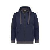 Dassy Sweatshirtjas Pulse COPES80 Nachtblauw/Antracietgrijs Maat 4XL