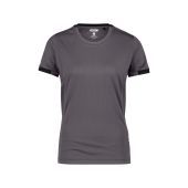 Dassy T-shirt Nexus Women PES04 Antracietgrijs/Zwart Maat S