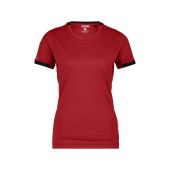 Dassy T-shirt Nexus Women PES04 Rood/Zwart Maat M