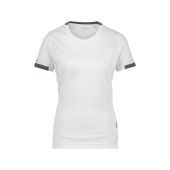 Dassy T-shirt Nexus Women PES04 Wit/Antracietgrijs Maat 2XL