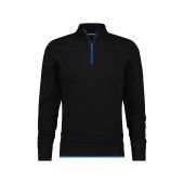 Dassy T-shirt Sonic COSPA05 Zwart/Azuurblauw Maat XL