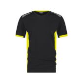 Dassy T-shirt Tampico COPES03 Zwart/Fluogeel Maat 3XL