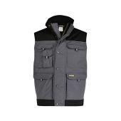 Dassy Tweekleurige bodywarmer Hulst PESCO61 Cementgrijs/Zwart Maat 3XL