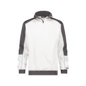 Dassy Tweekleurige sweater Basiel COPES80 Wit/Cementgrijs Maat 4XL