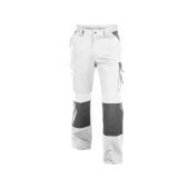 Dassy Werkbroek Boston Women PESCO61 Wit/Cementgrijs Maat 36