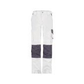 Dassy Werkbroek Boston Women PESCO61 Wit/Cementgrijs Maat 38