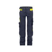 Dassy Werkbroek Canton Women PESCO41 Nachtblauw/Fluogeel Maat 48