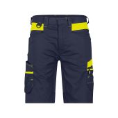 Dassy Werkshort Manilla PESCO41 Nachtblauw/Fluogeel Maat 44