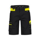 Dassy Werkshort Manilla PESCO41 Zwart/Fluogeel Maat 66