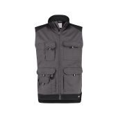 Dassy Werkvest Faro PESCO61 Cementgrijs/Zwart Maat 3XL