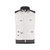 Dassy Werkvest Faro PESCO61 Wit/Cementgrijs Maat 4XL