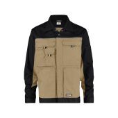 Dassy Werkvest Lugano PESCO61 Beige/Zwart Maat 4XL