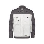 Dassy Werkvest Lugano PESCO61 Wit/Cementgrijs Maat 4XL