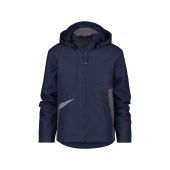 Dassy Wind- en waterdichte werkjas Hyper PES80 Nachtblauw/Antracietgrijs Maat L