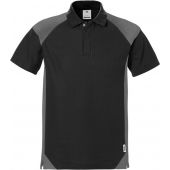 Fristads Poloshirt 7047 Phv Fristads Zwart/grijs Xs ZWART/GRIJS XS