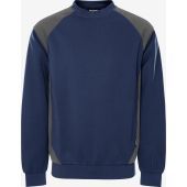 Fristads Sweater 7148 GSM Marineblauw/grijs Maat 3XL