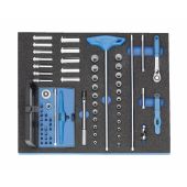 Gedore Dopsleutel-set 2005 CT2-D 20 1/4" in 2/4 CT module, 67-dlg