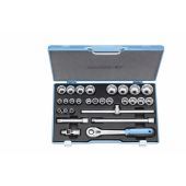 Gedore Dopsleutelset 19 VMU-10 1/2" 28-dlg 10-36 mm