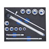 Gedore Dopsleutelset 2005 CT3-32 3/4" in 3/4 CT-module, 14-dlg