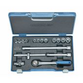 Gedore Dopsleutelset 30 GMU-3 3/8" 17-dlg 6-kant 6-19 mm