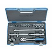 Gedore Dopsleutelset D 30 GMU-3 3/8" 17-dlg UD 6-19 mm