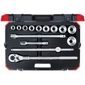 Gedore Dopsleutelset R78004014 3/4”, SW 22-50 mm, 14-dlg