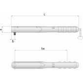 Gedore Momentsleutel DREMOMETER 8566-01 BL 1/2" 25-120 Nm