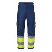 Hydrowear Broek Multistretch Marine - Fluor Geel Maat 64