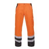 Hydrowear En20471 Broek Hastings Fluor Oranje - Zwart Maat 48