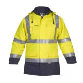 Hydrowear En20471 Parka Apollo Fluor Geel - Marine Maat 3XL