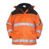 Hydrowear En20471 Parka Heerlen Fluor Oranje - Zwart Maat L