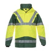 Hydrowear En20471 Parka Pluto Fluor Geel - Groen Maat 3XL