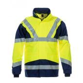 Hydrowear En20471 Parka Pluto Fluor Geel - Marine Maat 3XL