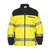 Hydrowear Fleece Feldkirchen Fluor Geel - Marine Maat 3XL