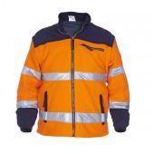 Hydrowear Fleece Feldkirchen Fluor Oranje - Marine Maat L