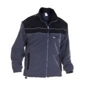 Hydrowear Fleece Kiel Zwart - Grijs Maat XXL