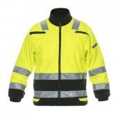Hydrowear Fleece Torgau Fluor Geel - Zwart Maat L