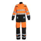 Hydrowear Multinorm Overal Magnor Fluor Oranje - Zwart Maat 56