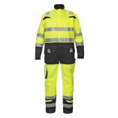 Hydrowear Multinorm Overal Marsberg Fluor Geel - Zwart Maat 3XL