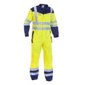 Hydrowear Multinorm Overal Marseille Fluor Geel - Marine Maat 62
