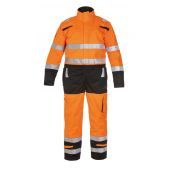 Hydrowear Multinorm Overal Meta Fluor Oranje - Zwart Maat L