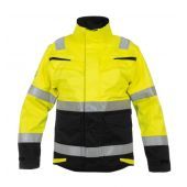 Hydrowear Multinorm Parka Matlock Fluor Geel - Zwart Maat 3XL