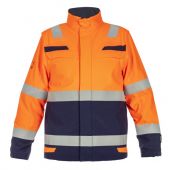 Hydrowear Multinorm Softshell Menorca Fluor Oranje - Marine Maat 4XL