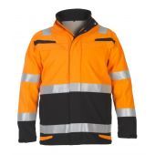 Hydrowear Multinorm Softshell Menorca Fluor Oranje - Zwart Maat XXL