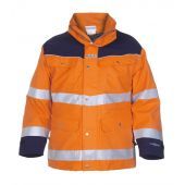 Hydrowear Parka Feldkirchen Fluor Oranje - Marine Maat 5XL