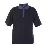 Hydrowear Polo Tolbert Zwart - Grijs Maat 3XL