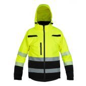 Hydrowear Regenjack Boston Fluor Geel - Zwart Maat 3XL