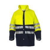 Hydrowear Regenjas Vernon Marine - Fluor geel Maat L